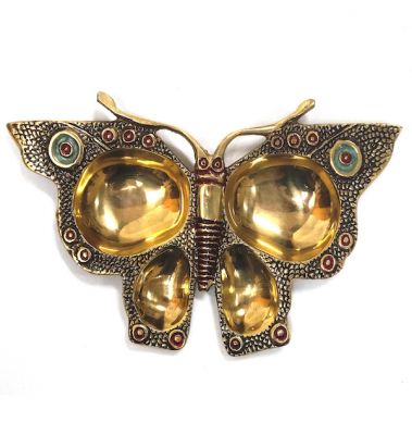 BR1438 - Solid Brass Butterfly Tray